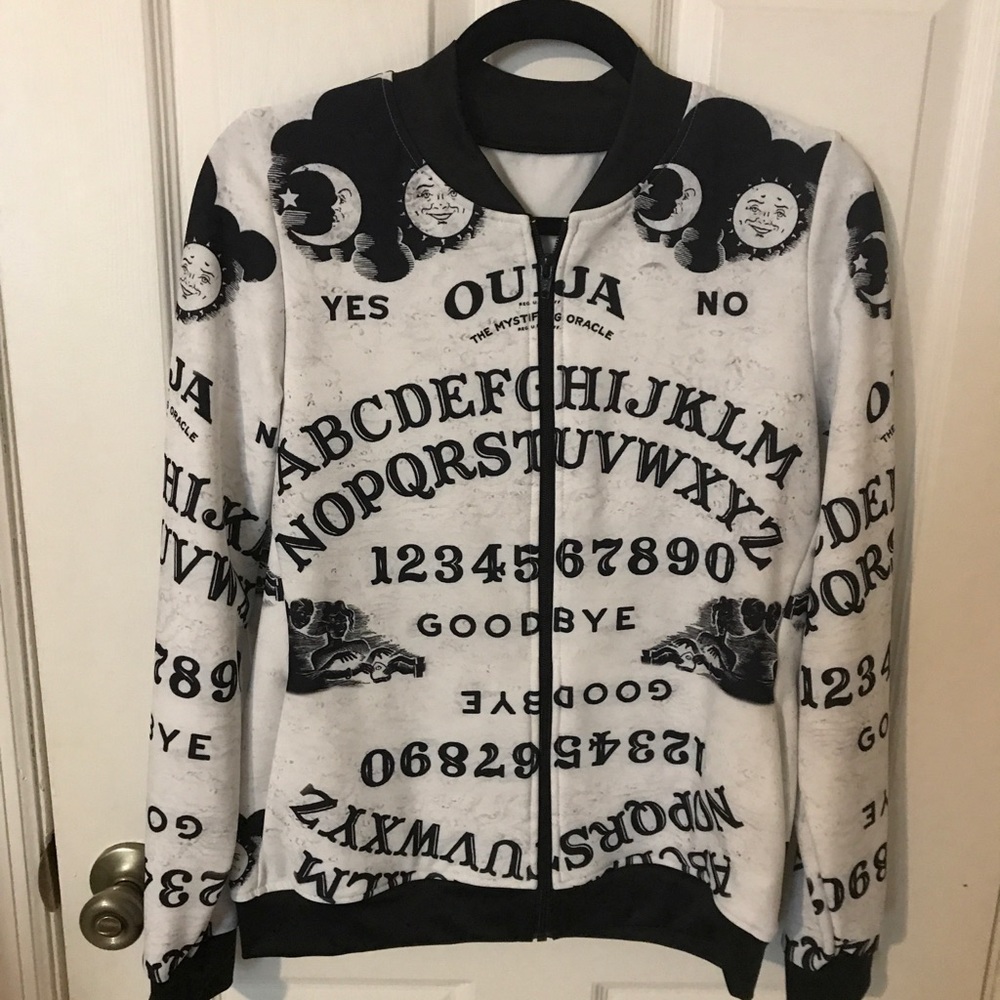 NWT S Black Milk Clothing Ouija Bomber Jacket